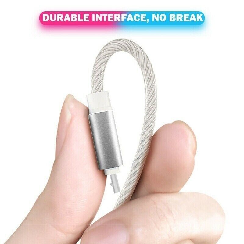 3 in 1 LED Fast Charging Cable Adapter For iPhone Micro USB Type C