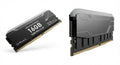 Barrette de mémoire vive noire et grise DDR5 16 Go à 5600 MHz avec dissipateur thermique en métal et plastique.