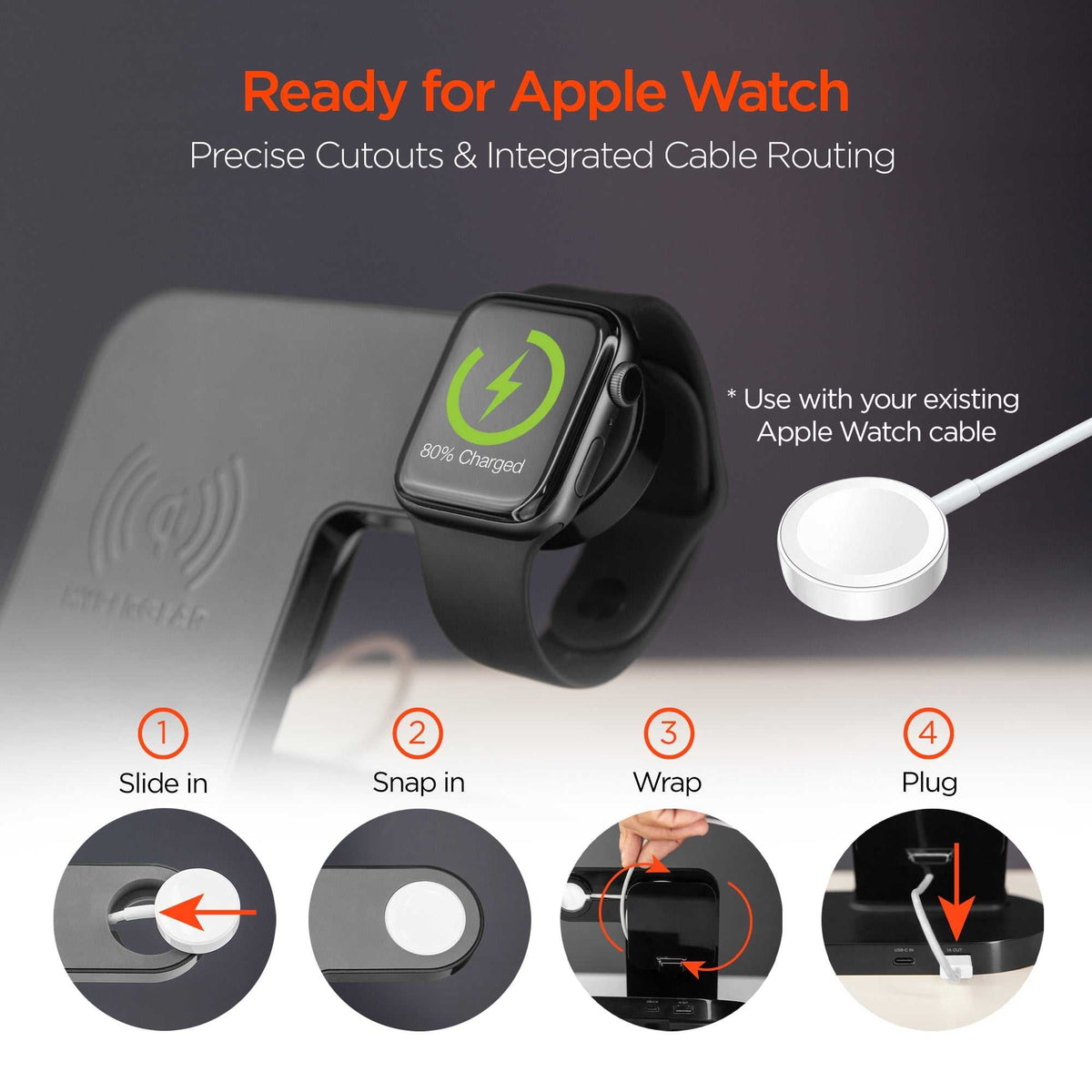 HyperGear 3-in-1 Wireless Charging Dock